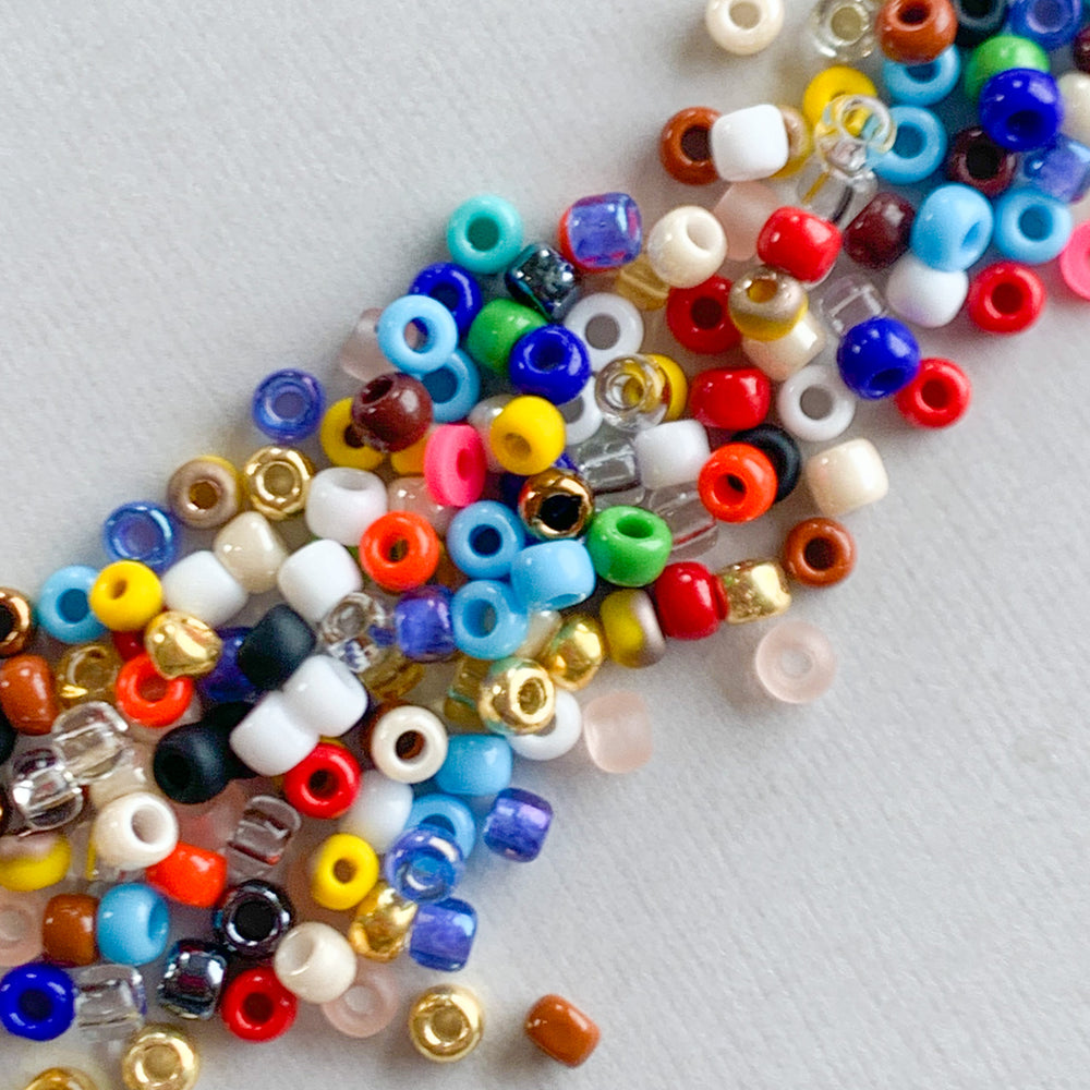 Huge Lot of 25 Lbs. Seed Beads for Jewelry Making Different Shapes Sizes  Colors