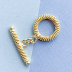 18mm Gold Alloy Rope Toggle