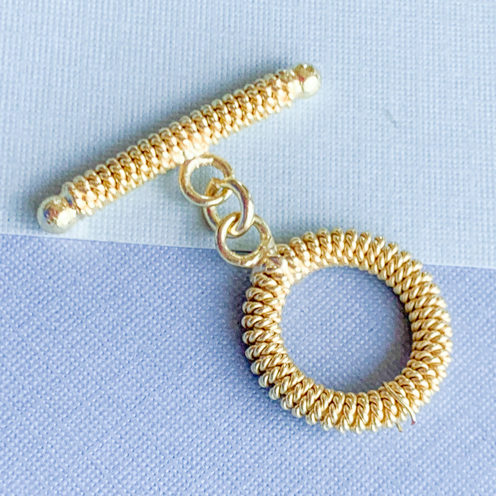 18mm Gold Alloy Rope Toggle