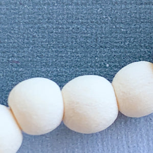 6mm White Wood Rounds - Christine White Style
