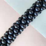 12mm Midnight Wood Rounds Strand