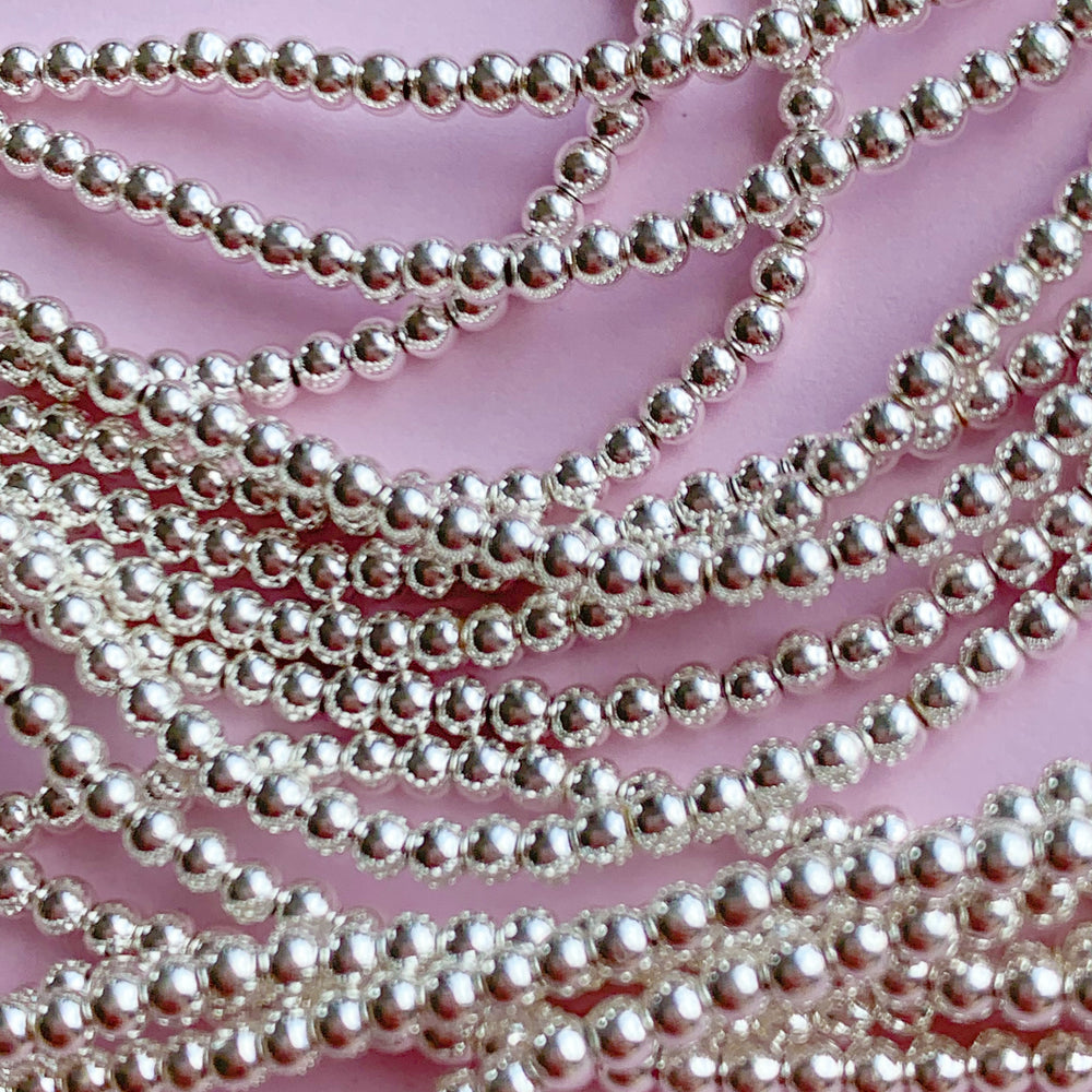2mm Silver Hematite Rounds Strand - Beads, Inc.