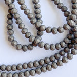 4mm Matte Gray Faceted Chinese Crystal Strand