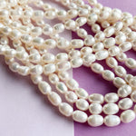 7mm Freshwater Oval Rice Pearl
