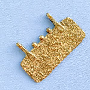 52mm Brass African Bar Pendant