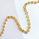 12mm Gold Plated Oval Link Chain
