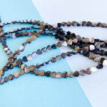4mm Mother Of Pearl Lip Shell Heart Strand