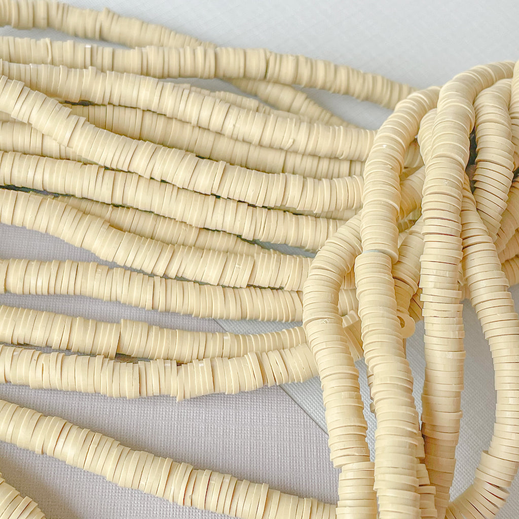 6mm Biscotti Polymer Clay Heishi Strand – Beads, Inc.