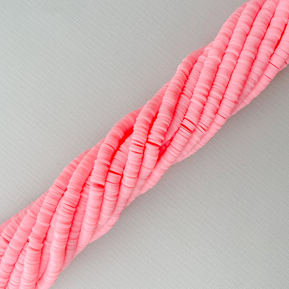 6mm Cotton Candy Polymer Clay Heishi Strand