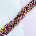 2mm Multicolor Dyed Jade Round Strand