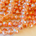 10mm Mystic Copper Faceted Chinese Crystal Rondelle