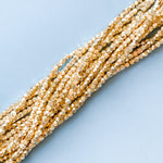 3.5mm Gold Faceted Copper Nugget Strand