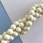 12mm White Wood Rounds Strand