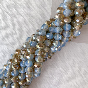 8mm Two-Tone Summer Storm Faceted Chinese Crystal Strand