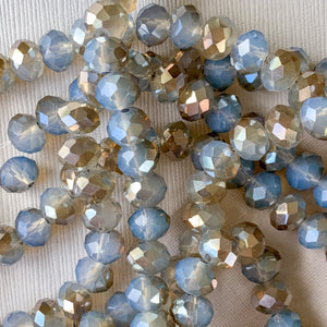 8mm Two-Tone Summer Storm Faceted Chinese Crystal Strand