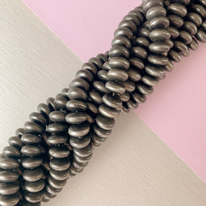 10mm Native Silver Resin Saucer Strand