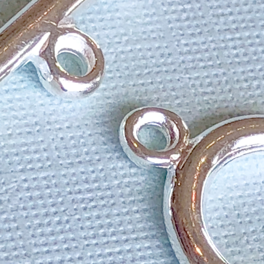 12mm Plated Simple Toggle - 4 Pack - Beads, Inc.