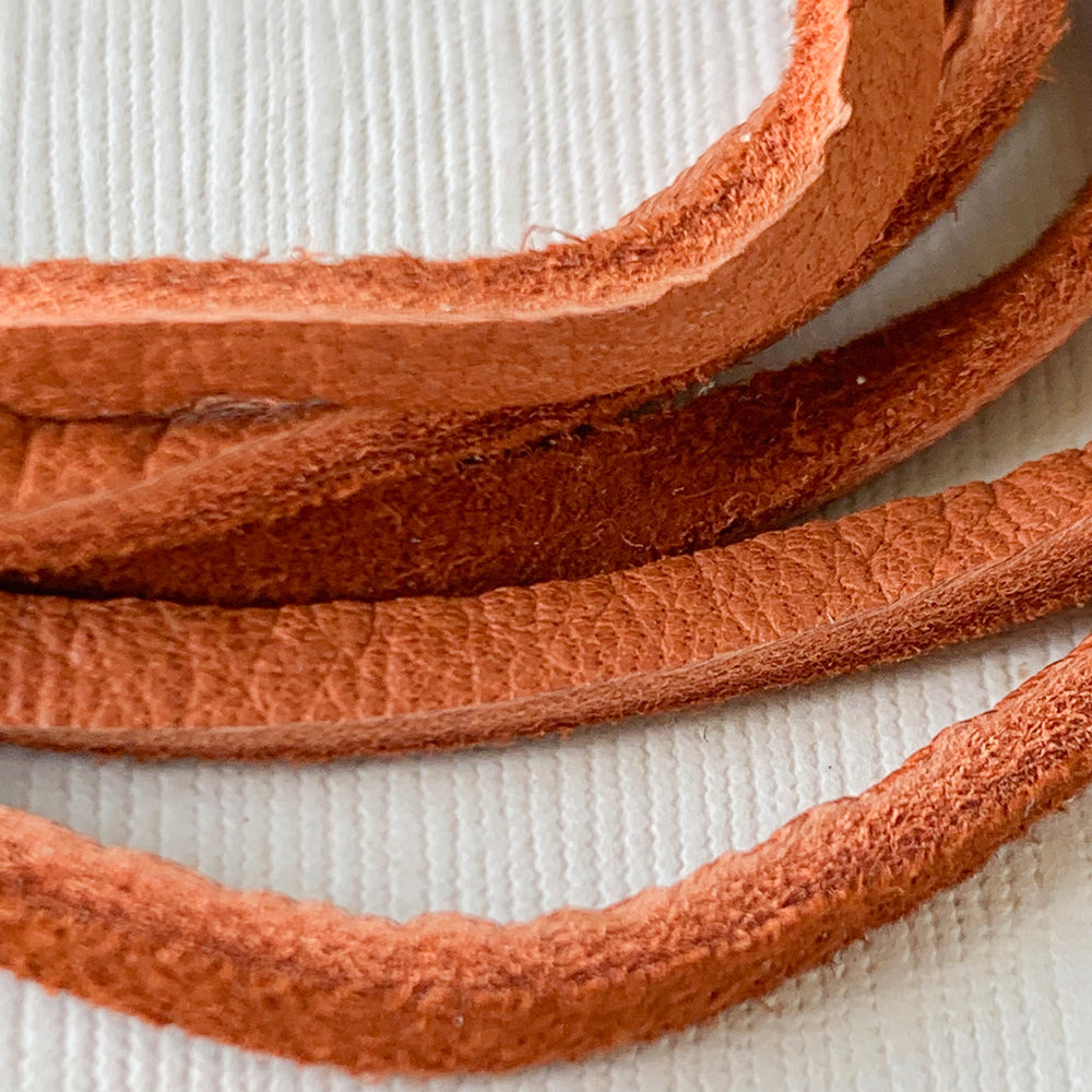 3mm Rust Soft Deer Skin - 3.5'