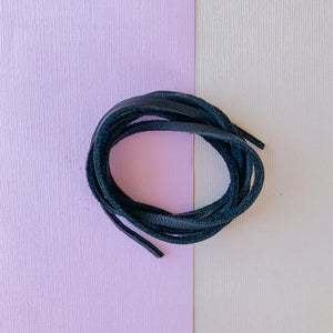 3mm Black Soft Deer Skin - 3.5'