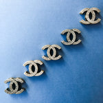 19mm Antique Bronze Pave Interlocking C Bead