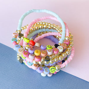 Candy Necklace {COLOR POP} Heishi Beads Bracelet