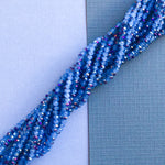 3.5mm Periwinkle Haze Faceted Chinese Crystal Rondelle Strand