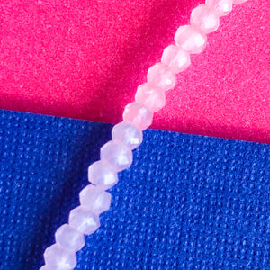 
                
                    Load image into Gallery viewer, 2mm Translucent Baby Pink Faceted Chinese Crystal Rounds Strand
                
            