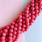 14mm Pink Magnesite Rounds Strand