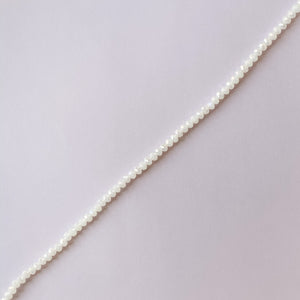 6mm Iridescent White Crystal Rondelle Strand