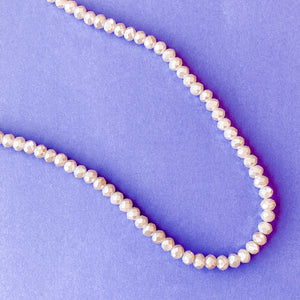 
                
                    Load image into Gallery viewer, 4mm Opaque Diamond Blush Crystal Rondelle Strand
                
            