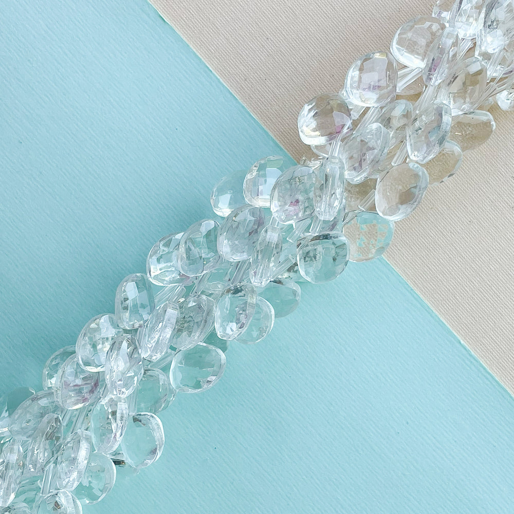 Briolette Rondelle Cut Faceted Beaded Garland