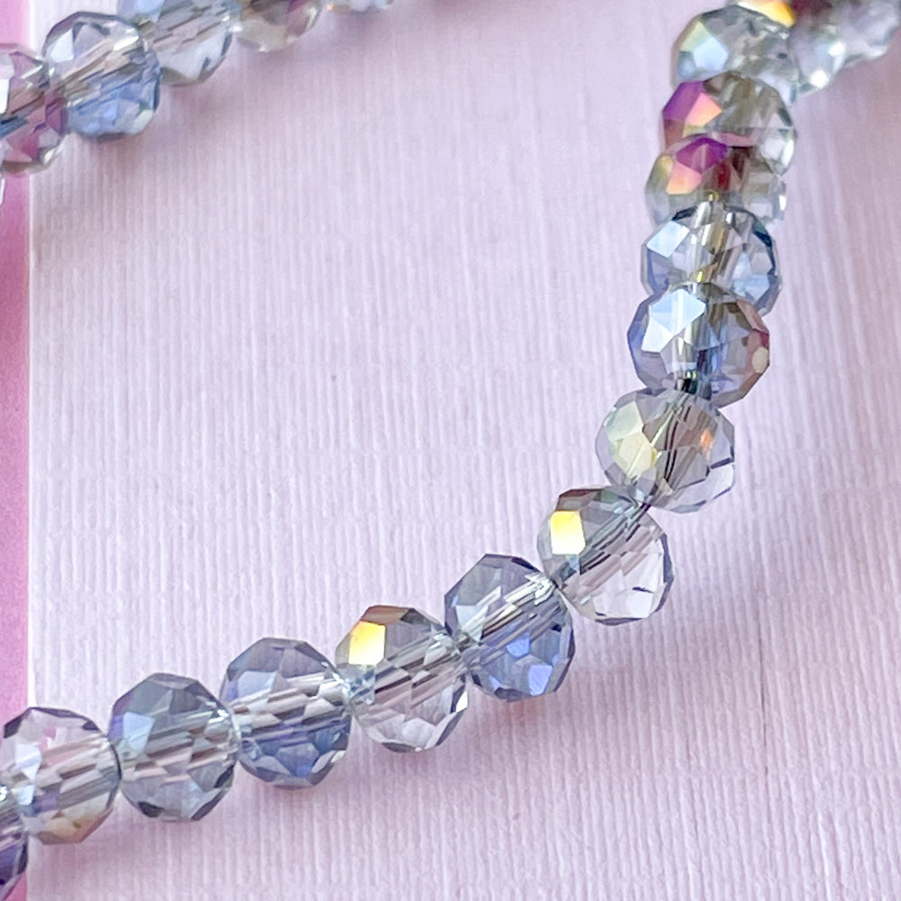 
                
                    Load image into Gallery viewer, 4mm Smoke Haze Faceted Chinese Crystal Rondelle Strand
                
            