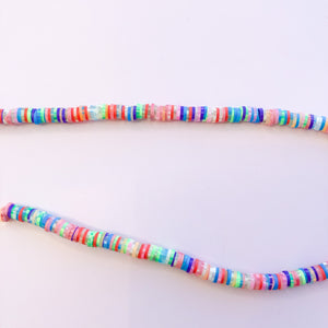 
                
                    Load image into Gallery viewer, 6mm Confetti Polymer Clay Heishi Strand
                
            