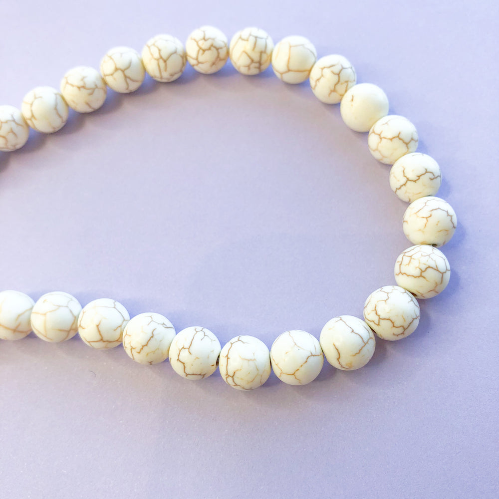 10mm Cream Magnesite Strand
