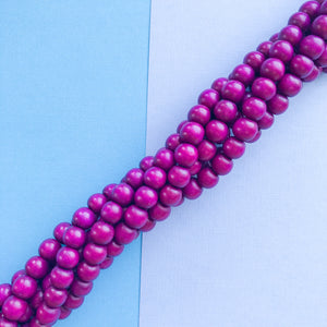 
                
                    Load image into Gallery viewer, 8mm Plum Wood Rounds Strand
                
            