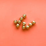 15mm Gold Brass Handmade Bicone - 10 Pack