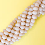 8mm Strawberry Yogurt Faceted Chinese Crystal Strand