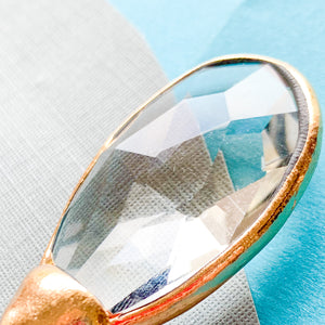 25mm Clear Teardrop Crystal Pendant
